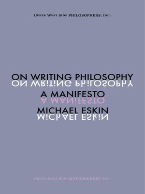 cover image of On Writing Philosophy